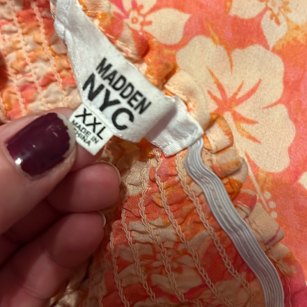 Madden NYC Floral Hawaiian Dress Size XXL - Picture 9 of 9